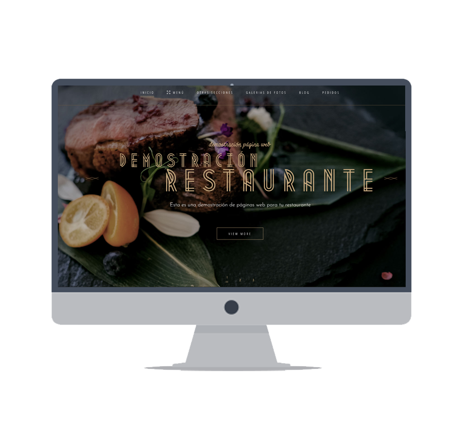 Página web Restaurante